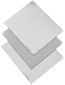 A6P6G, Panel for Junction Box, fits 6x6 Box, Galvanized, Mild Steel