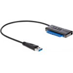 Кабель адаптер USB3.0 ---SATA III 2.5/3,5+SSD, правый угол, VCOM  CU817A