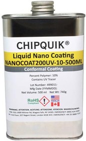 NANOCOAT200UV-10-500ML, Chemicals Liquid Nano Coating - 10% Polymer with UV Tracer 500ml (740g)