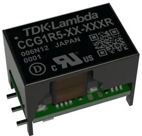 CCG1R5-48-05SR, Isolated DC/DC Converters - SMD Input 24/48VDC, Output 5V 0.3A, 1.5W SMD