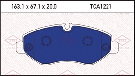 Фото 1/3 TCA1221, Колодки тормозные дисковые передние