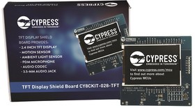 CY8CKIT-028-TFT, Display Shield Board 2.4in TFT Evaluation Board for PSoC 6 MCUs