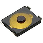 EVPAF7B65, Black Push Plate Tactile Switch, SPST 20 mA @ 15 V dc 0.65 (Dia.)mm ...