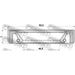 95GBY48620707R, Сальник привода 48x62x7
