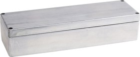 Фото 1/3 Silver Die Cast Aluminium Enclosure, IP66, Silver Lid, 250 x 80 x 55mm