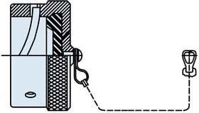 MS27511F8A, Circular MIL Spec Tools, Hardware & Accessories PROT REC CVR 8SH SZ NO CHAIN/NO ROPE