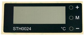 Фото 1/4 Лицевая панель плёночная для STH0024, Лицевая панель черная для встраиваемых термостатов STH0024