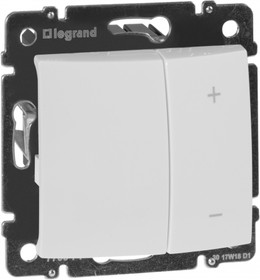 Фото 1/10 Светорегулятор четырехкнопочный в рамку 600Вт белый VALENA Legrand
