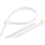 Стяжка нейлоновая открывающаяся, 400х8,0мм, белая, уп-ка 100шт ...
