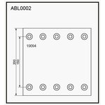 ABL0002, Накладки тормозные,комплект STD / WVA (19094) HCV