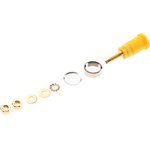 972354103, Yellow Female Banana Socket, 4 mm Connector, Solder Termination, 32A ...