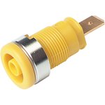 972356103, Yellow Female Banana Plug - Tab, 1000 V ac/dc