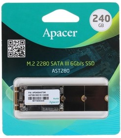 Фото 1/4 Apacer SSD M.2 2280 240GB AST280 Client SSD AP240GAST280-1