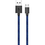 4603768350002, Кабель USB PERO DC-04 micro-USB, 2А, 1м, Blue-black