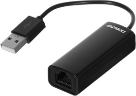 Фото 1/3 Сетевой адаптер Fast Ethernet Digma D-USB2-LAN100 USB 2.0 (упак.:1шт)