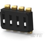 EDS04SNRSTR04Q, 4 Way Surface Mount DIP Switch SPST, Raised Actuator