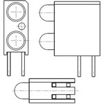 553-0122-004F, LED Circuit Board Indicators Bi-Level CBI
