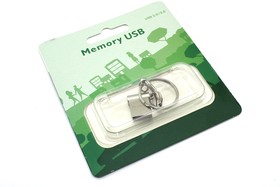 Флешка USB Dr. Memory mini 8Гб, USB 2.0, серебристый