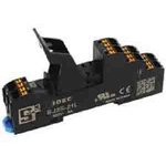 SJ2S-21L, RELAY SOCKET, 2 POLE, DIN RAIL, 8PIN