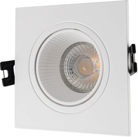 Denkirs DK3071-WH Встраиваемый светильник, IP 20, 10 Вт, GU5.3, LED, белый/белый, пластик