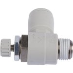 AS2201F-01-06S, AS Series Threaded Speed Controller, R 1/8 Male Inlet Port x R ...