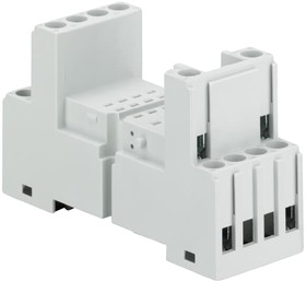 Фото 1/4 1SVR405651R3000 CR-M4SS, CR-M DIN Rail Relay Socket, for use with CR-M Interface Relay