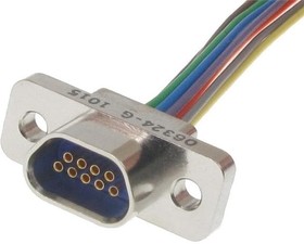 M83513/04-B02N, D-Sub MIL Spec Connectors MICRO DCON SKT 15CNT 36"TEFLON WIRE