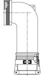 M85049/9-9W, Environmental Backshell 90° 14 Shell Size Cadmium Over Electroless Nickel Aluminum