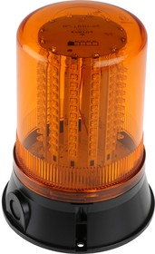 Фото 1/2 LED401-02-01RS, LED401 Series Amber Multiple Effect Beacon, 24 V dc, Surface Mount, LED Bulb, IP65