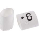 TRSA-1019/C/1/9, Heat Shrink Cable Markers, White, Pre-printed "9", 1 → 3mm Cable