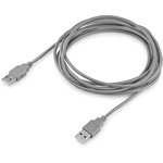 Кабель USB2.0 Buro USB A(m) - USB A(m), 3м, блистер, серый [bhp ret usb_am30]