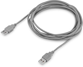 Фото 1/6 Кабель USB2.0 Buro USB A(m) - USB A(m), 3м, блистер, серый [bhp ret usb_am30]