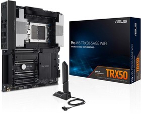 Фото 1/8 Материнская плата ASUS PRO WS TRX50-SAGE WIFI /AMD STR5,TRX50,PCIE 5.0,WS MB