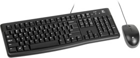 Фото 1/2 Комплект клавиатура и мышь Logitech Комплект Logitech Desktop MK121 цвет черный, USB, RTL