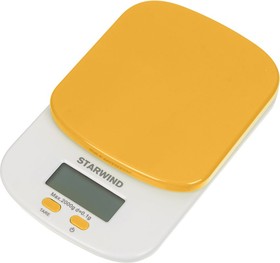 Фото 1/7 Весы кухонные электронные Starwind SSK2158 макс.вес:2кг оранжевый