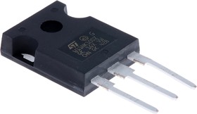 Фото 1/4 N-Channel MOSFET, 8.3 A, 1000 V, 3-Pin TO-247 STW11NK100Z
