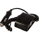 16-0223, Car cigarette lighter splitter 2 sockets cord spiral 1.5 m