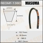 1380, Ремень клиновой 10x957 MASUMA