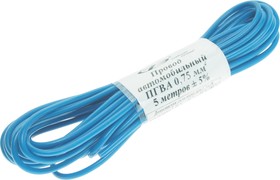 ПГВА-5-0.75(с), Провод монтажный ПГВА 5м (сечение 0.75 кв.мм) синий АЭНК