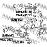 0124-234LH, 0124-234LH_рычаг передний верхний левый!\ Toyota Land Cruiser 200 08