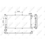 53512, Радиатор охлаждения SUBARU LEGACY II 94-99,