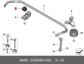 33506861463, Резинометаллич.шарнир стабилизатора