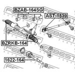 BZRKB-164, BZRKB-164_пыльник рейки рулевой!\ MB X164/W164/W251/906, VW Crafter 05