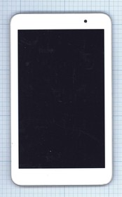 Фото 1/2 Дисплей (экран) в сборе с тачскрином для Asus MeMo Pad 7 ME176 белый с рамкой