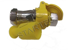 INF.10.167, Головка соединительная тормозной системы прицепа 16мм (груз.авто) желтая комплект STARTEC
