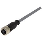 21348500C79010, Sensor Cables / Actuator Cables M12A 12PIN 12POLE FML STRT 1.0M PVC