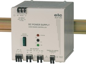 Фото 1/2 ALE1225, Switched Mode DIN Rail Power Supply, 190 440V ac ac Input, 12V dc dc Output, 25A Output, 300W
