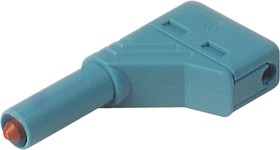 934098102, Blue Male Banana Plug, 4 mm Connector, Screw Termination, 24A, 1000V ac/dc, Nickel Plating