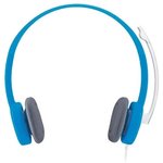 Наушники с микрофоном Logitech H150 синий/белый 1.8м накладные оголовье (981-000454)