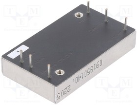 ECLB60W-24D15, Преобразователь: DC/DC; 60Вт; Uвх: 9-36В; Uвых: 15ВDC; 39г; КПД: 91%